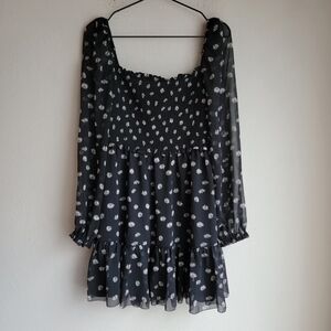 Wilfred Laken Mini Dress in Black Floral size M NWT